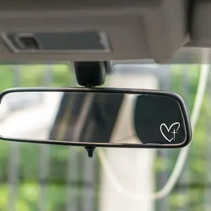 2PCS Vinyl Heart Cross Mirror Stickers for Car, Laptop and Wall Decoration, Decal for Cars, Car Decals, Vehicle Exterior Decoration
