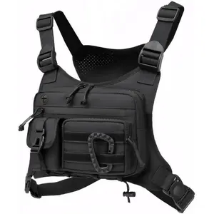 Men's Tactical Chest Pack, Outdoor Tactical Vest, Multifunctional Waterproof Backpack, Ideal for Hiking, Cycling, Travel, Tactical Equipment