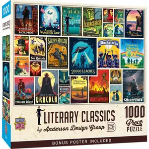 Vintage Posters - Literary Classics 1000 Piece Puzzle