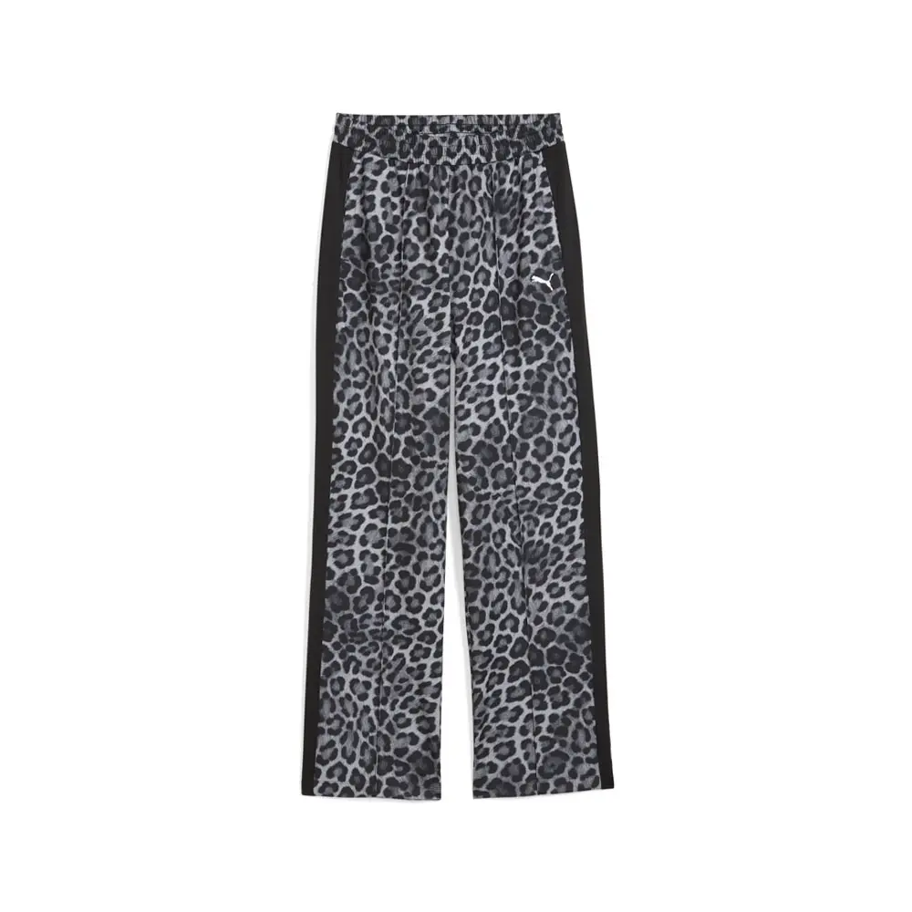 PUMA Womens T7 Leo Luxe Graphic Straight Pants Casual - Black