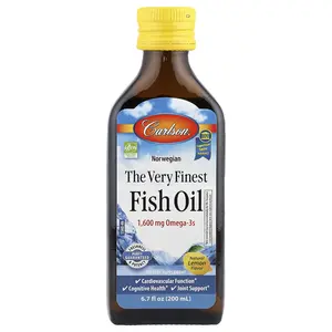 Carlson Norwegian, The Very Finest Fish Oil, Natural Lemon, 6.7 fl oz (200 ml)