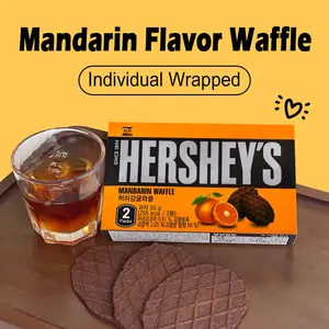 HERSHEY'S KOREA Mandarin Flavor Waffle 1.9 oz -  Korean Choco Chocolate Snack Dessert