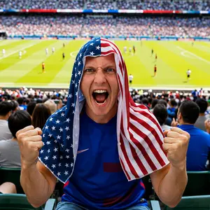 National Flag Print U-Shaped Cooling Sun-Protection Head Scarf — Outdoor Quick-Drying Cooling Towel