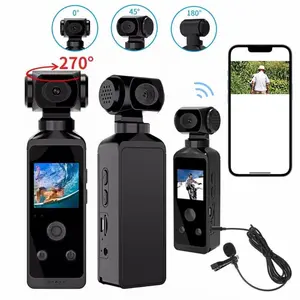 Portable 1080P WiFi Full HD, 1 Count 270° Rotatable Camcorder, Outdoor Sports DV with Waterproof Case, Video Recorder Camera, Selfie Video Camera