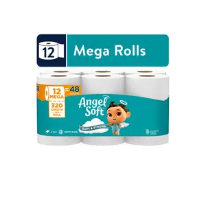 Angel Soft 2-Ply Toilet Paper, 12 Mega Rolls, 320 Sheets Per Roll costco purple toilet paper