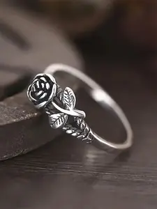 1pc Rose Flower Ring For Women For Wedding Engagement Anniversary Jewelry Bridal Rings Wedding Promise Rings Valentine's Day Gift