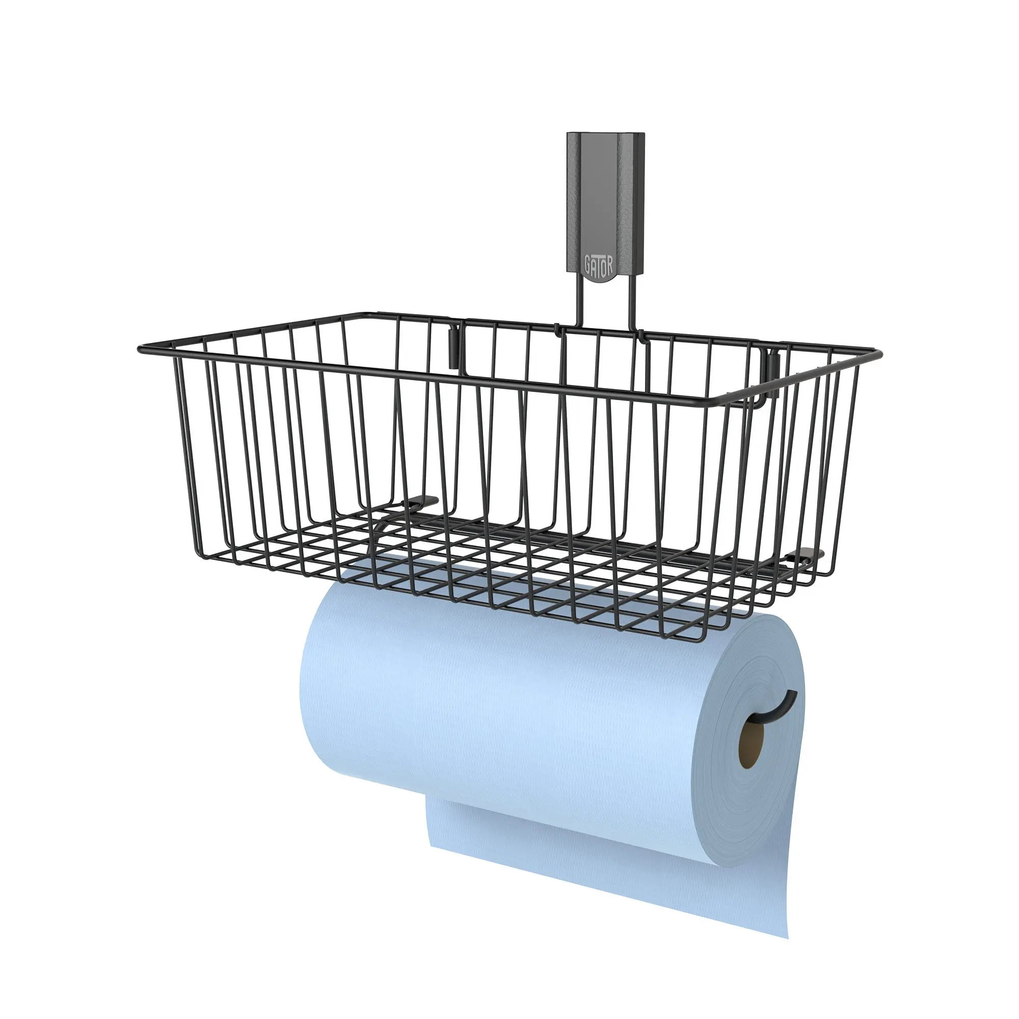 Utility Magnetic Basket with Towel Bar - Holds up to 35 lbs
