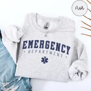 ( Sale Off Up To 50%) Emergency Department Sweatshirt, Emergency Room Sweater, ER Nurse Crewneck, Emergency Crew Gift, ER Squad Gift