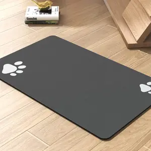 【NewYear2026】Pet Feeding Mat-Absorbent Dog Mat for Food and Water Bowl-No Stains Quick Dry Dog Water Dispenser Mat-Dog Accessories Pet Supplies-Dog Water Bowl for Messy Drinkers