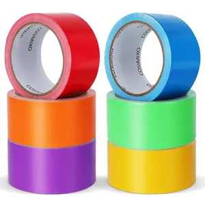 6-Pack Rainbow Colored Duct Tape 15 Yards x 2 Inch Heavy Duty, No ,  by Hand & Waterproof,Great for Packaging, Arts & Crafts, Color-Coding, and DIY Projects