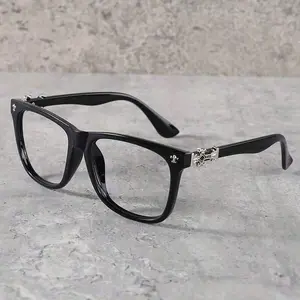 1pc Vintage Square Frame Glasses For Men And Women, Non-Prescription Eyewear, PC Lens And Frame, , Includes Cleaning Cloth, Perfect Photo Props, And Fashion Accessories, Perfect Birthday Gift, Fashion Accessories,Hair Tools,Hair Items,Travel Essential,Tra