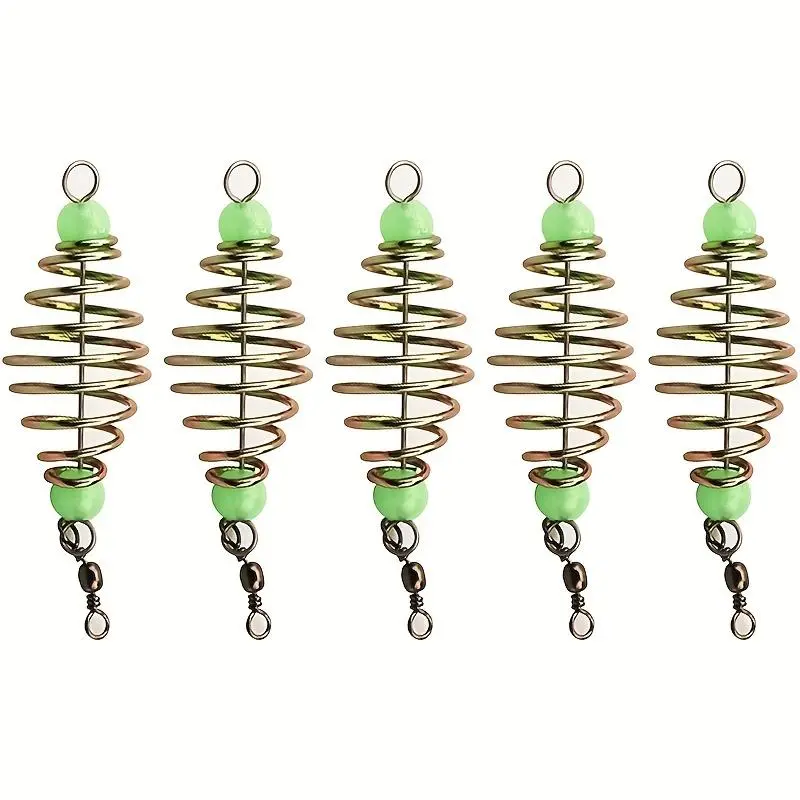 Fishing Lure Trap, 5 Counts/set Fishing Tackle Kit, Fishing Lure Kit Holder, Fish Decoy Tool, Fish Feeder, Outdoor Fishing Accessories for Fishing Enthusiasts, Artificial Fishing Lure, Fishing Equipment, Outdoor Fishing Supplies