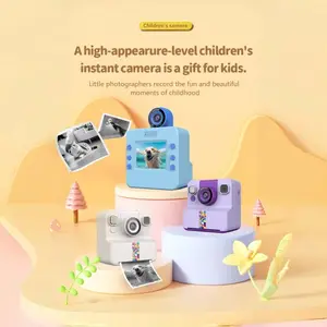 Instant Print Digital Camera for Kids and Students — Universal for Girls and Boys, Flip Lens, IPS HD Display, 24MP, Supports TF Card Expansion, One-Touch Printing, Game Recording, and MP3 Function; Ideal Christmas and Birthday Gift, Perfect for Holidays,,