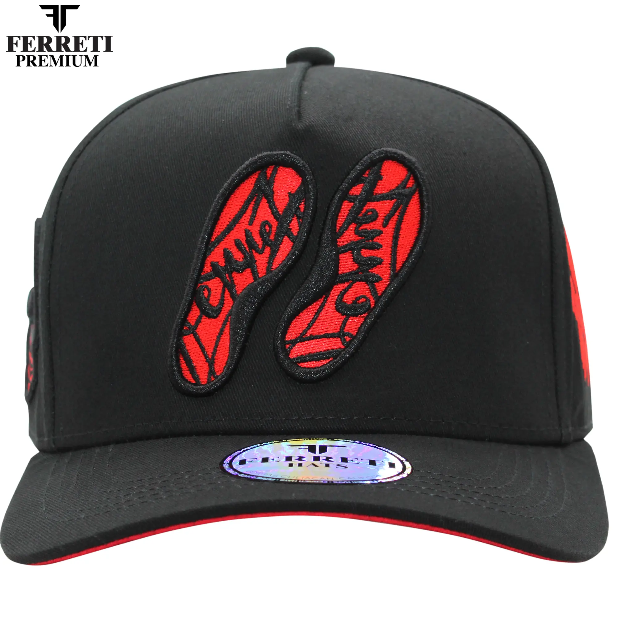 Ferreti Hats FT18 Red Bottoms