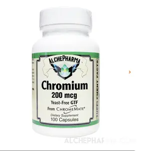 GTF Chromium ( ChromeMate) patented niacin-bound chromium complex 200 mcg.