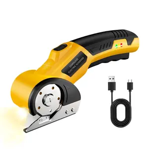 Cordless Electric Scissors–Portable Rechargeable Heavy Duty Cutter with Safety Lock, LED Light, Long Battery Life  Easy-to-Use Wireless Shears for Cardboard Cutting Tool