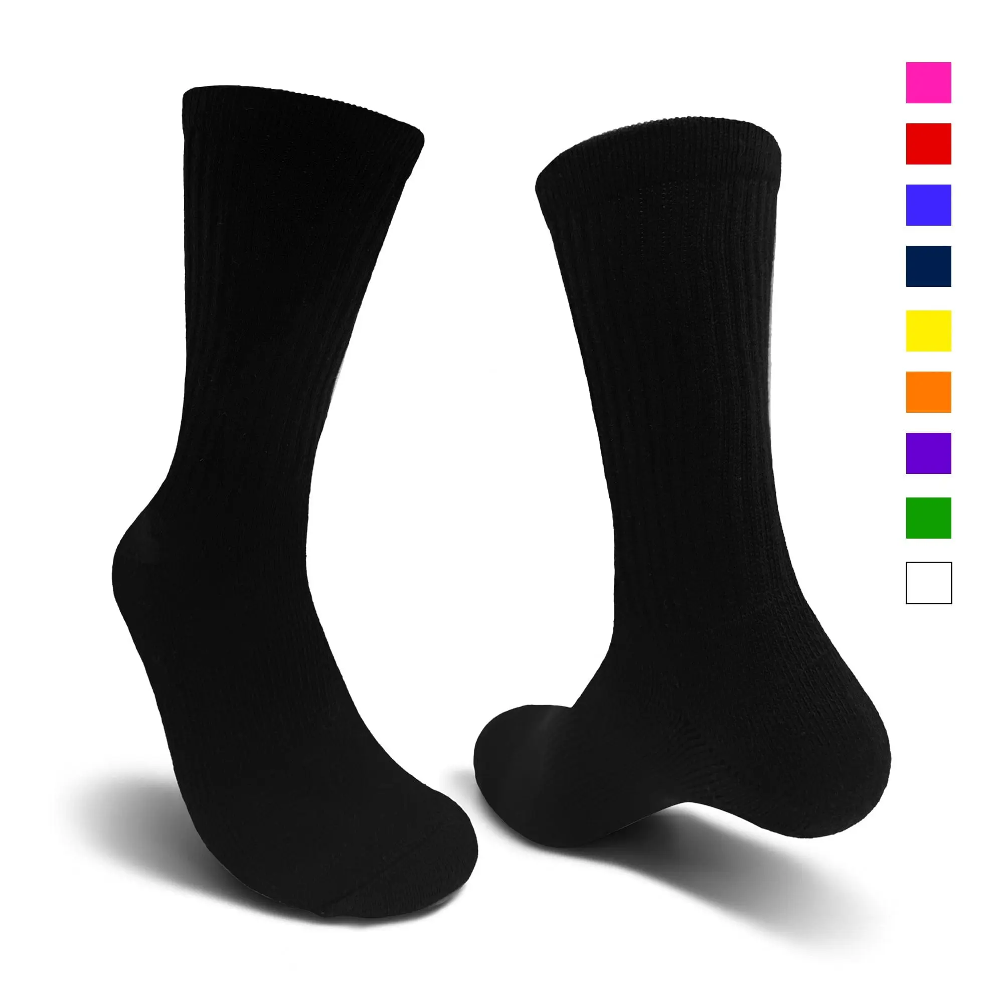 Solid Crew Socks