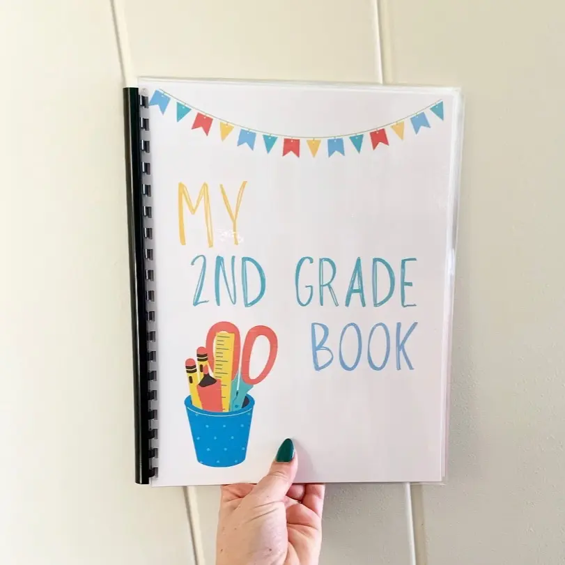 2nd grade learning book. nouns, compound words, geography sentence structure, money, measuring, workbooks, learning book, activity book