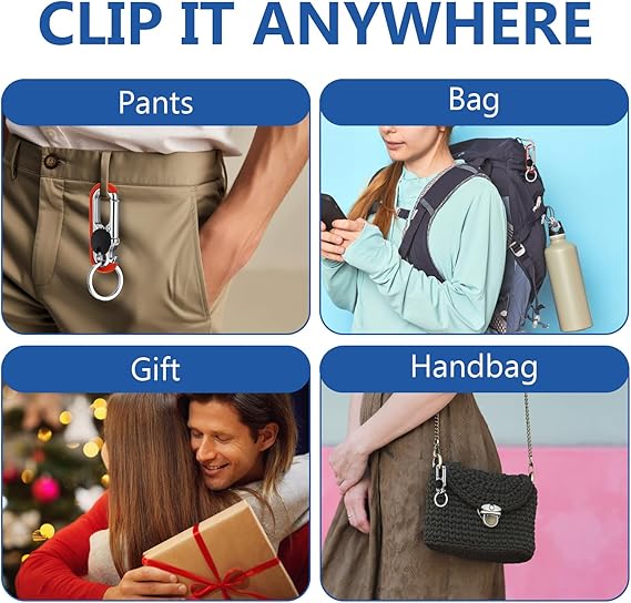 2PCS Mens Keychains for Car Keys Heavy Duty Key Ring, Multi-functional Bottle Opener Keychain for Men, Anti-Loss