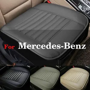 1 Piece For Mercedes-Benz Car Front Seat Cover Full Surround / Half Surround PU Leather Comfort Soft Cushion Cover Anti-Slip Protector Pad Mat - Valentine's Day Gift For Lover