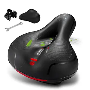 Silicone Bike Saddle, Mountain Bike Cushioned Ball Seat Cushion, Bike Big Butt Widened Soft Saddle, Comfortable Seat for Men & Women, Bike Accessories, Bicycle Parts