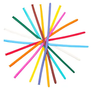 100 Pcs Long Balloon Anniversary Balloons Decor 360 White Wedding Ceremony Decorations Party Decorative for Prop Strip Photo