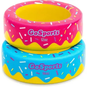 Baseball And Softball Bat Donuts - 2 Pack Baseball Drip Bat Weights - 16 Oz & 12 Oz