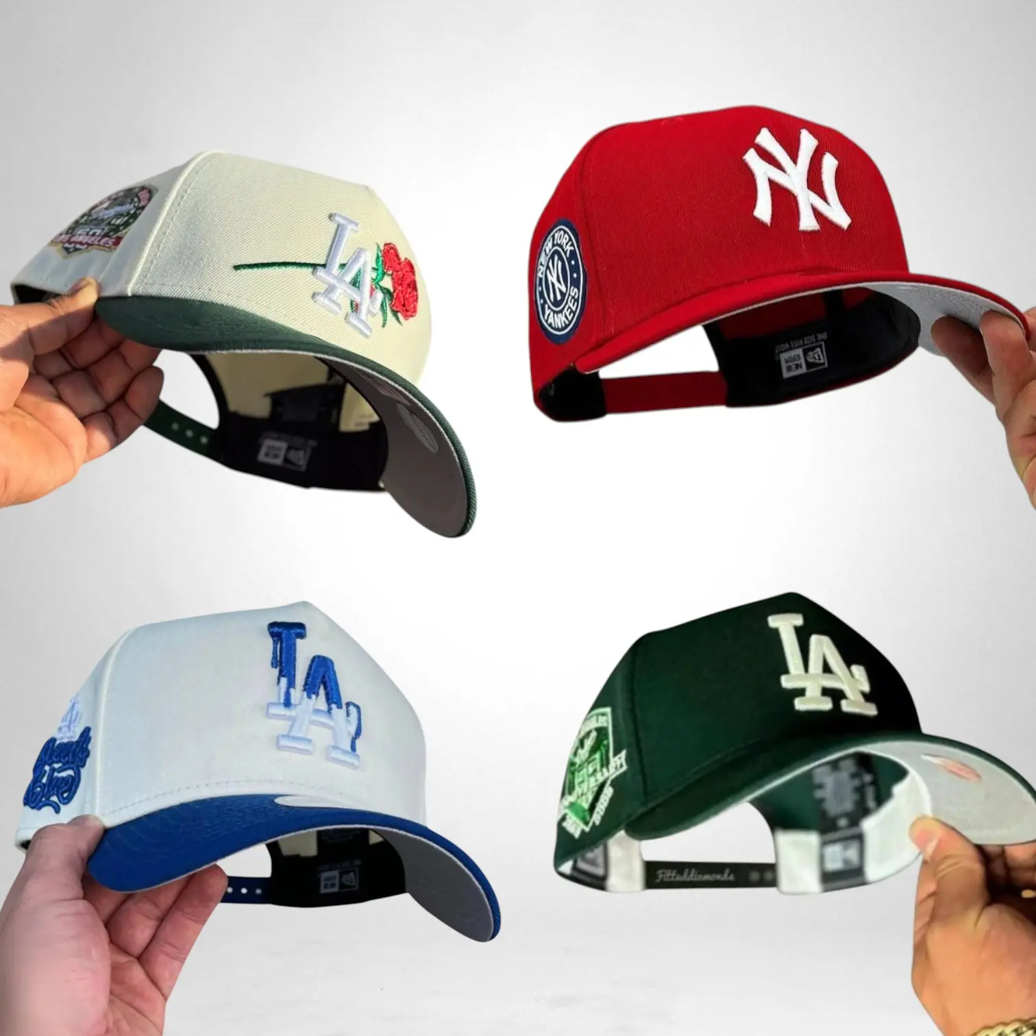 New Era MLB Dodgers Yankees 9FORTY 59FIFTY Cap – Unisex Fitted Snapback Baseball Hat, Gorras para Hombre y Mujer, Adjustable Trucker, Streetwear Urban Look USA 2026, Classic Vintage Sport Fashion