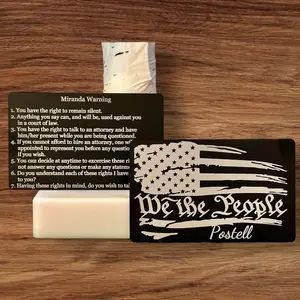 Aluminum Miranda Card