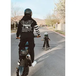 Adult Fast Makes Me Happy Hoodie Black