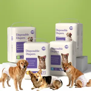 Heavy discounts，X9 female dog diaper, 32 pieces - XS-L size, with absorbent pad diaper, customized, humidity indicator pet diaper, heat-resistant cycle/irritating urination