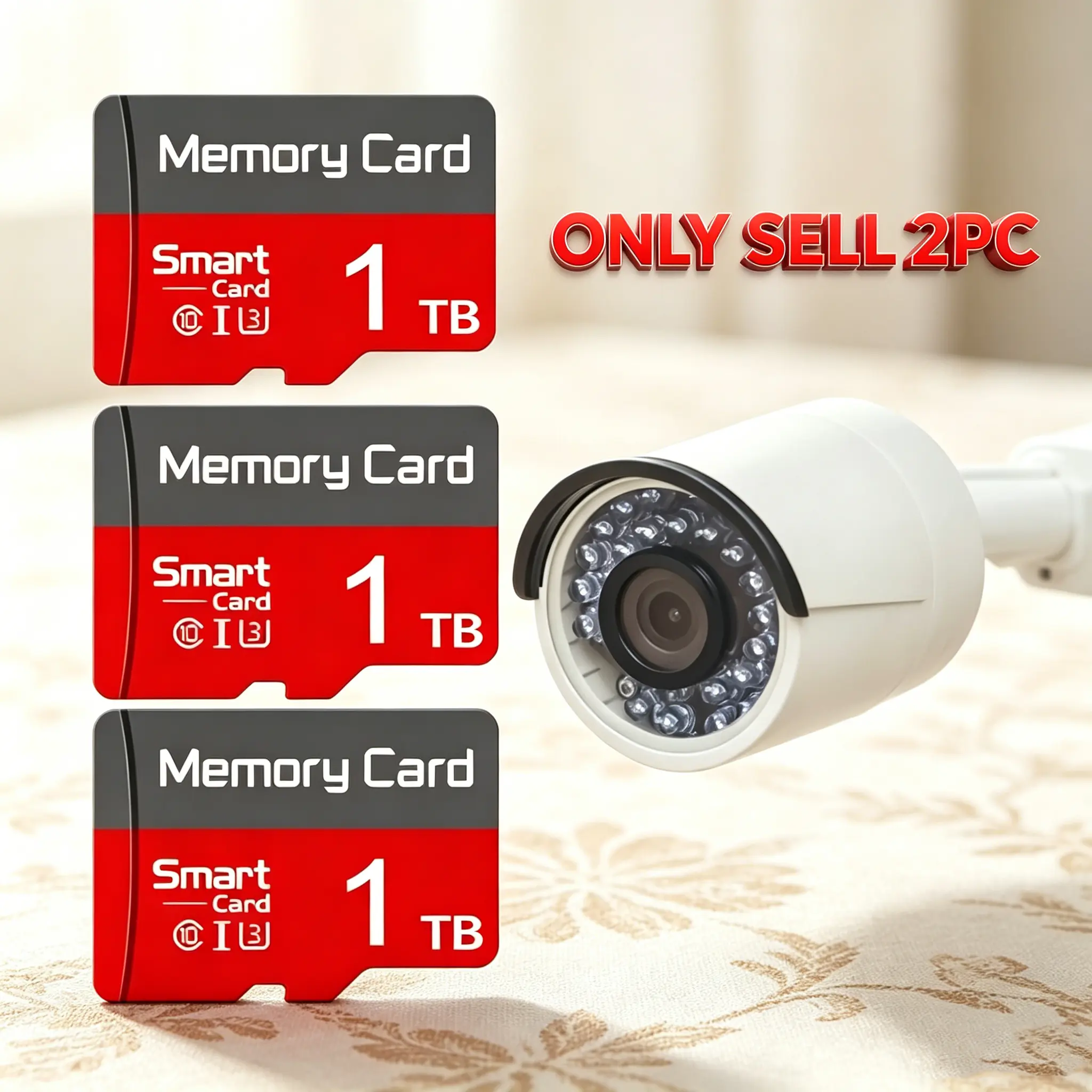 Card for PC, 2 Sets sd memory card for mobile phones, 1TB sd card for dash cams, Micro SD Card &  TF SD Cards durable for surveillance cameras and car audio