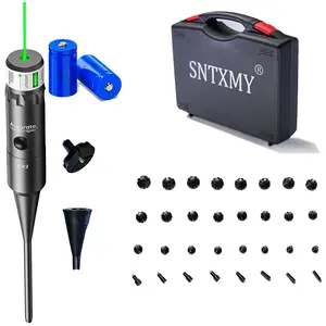 SNTXMY Red & Green Professional Caliber-BoresighterKit with 8/32 Adapters Compatible with 200 Models ,for .17-12GA Calibers Perfect Christmas Gift