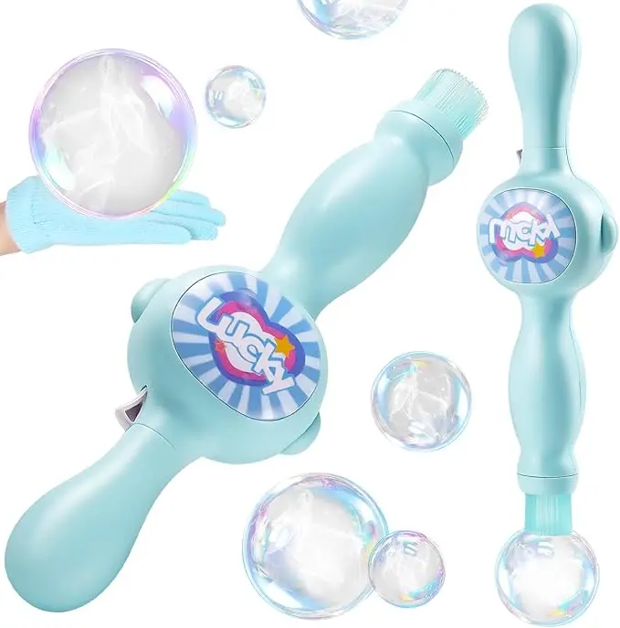 Bubble Machine for Kids，Elastic Bubble Fog Wand, Fog Bubble Machine, Kids Automatic Smoke Bubble Maker，Interactive  Toy with，Fog Bubble Machine Wand with LED Lights  Music