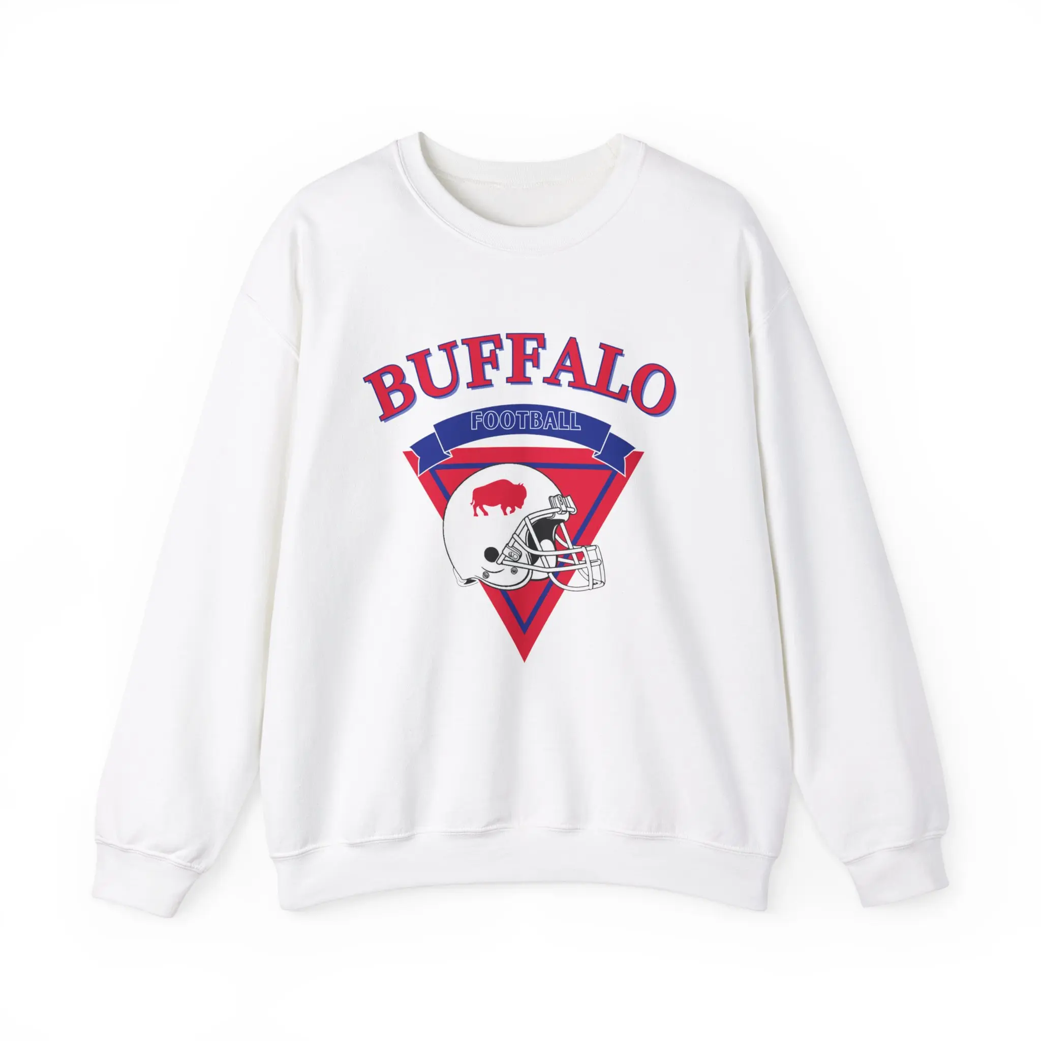 Cute Buffalo Football Vintage Sweatshirt Gildan Buffalo Bill Sweatshirt Gift for Buffalo Fan Gift Bills Football Pullover Buffalo NY Sweatshirt Vintage Buffalo Football Crewneck Vintage Style Sweatshirt