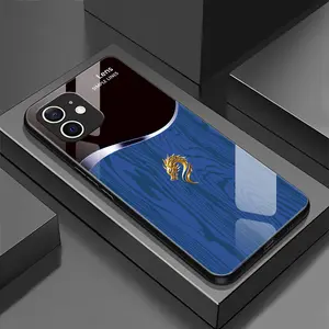 Suitable for [iPhone 12 Mini] Personality simple split dragon pattern creative business high-end anti-drop glass mobile phone case affordable anti-drop anti-fingerprint-888