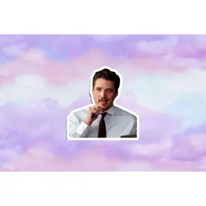 Pedro Pascal  Sticker, Laptop Decal, Fan Gift, Pedro Pascal Merchandise, Pedro Pascal Sticker Waterproof Sticker