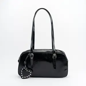 Onyx Bowler Shoulder Bag