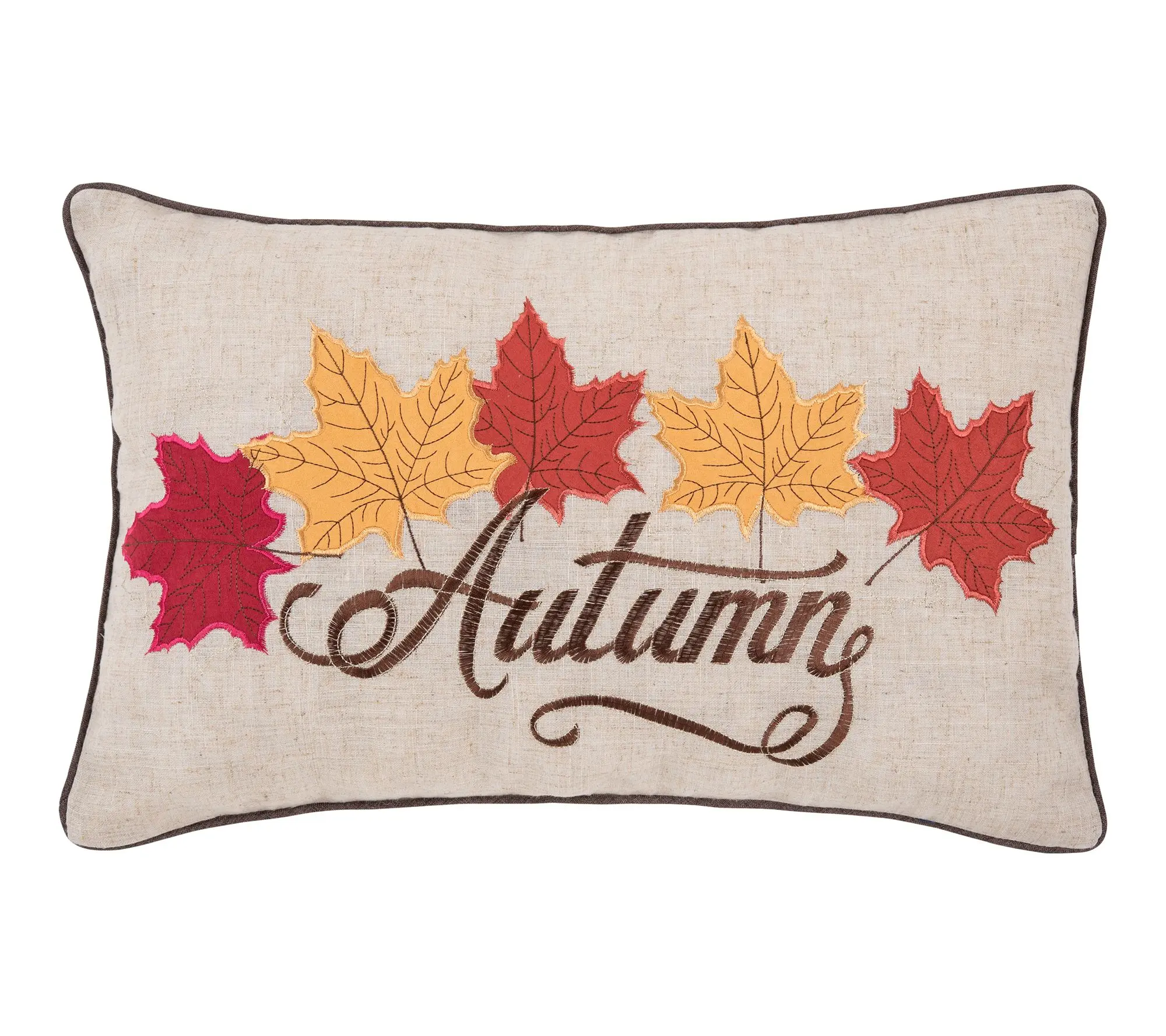 Autumn Leaves Throw Pillow by Valerie