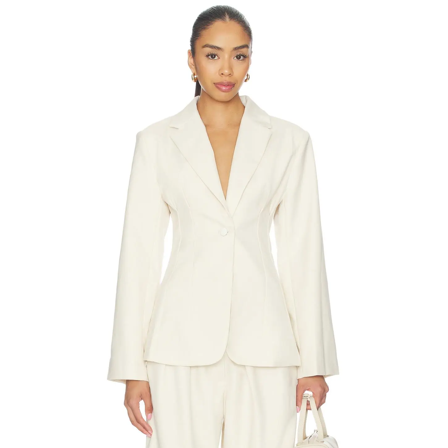 SOLAQUA The Emery Blazer in Ivory