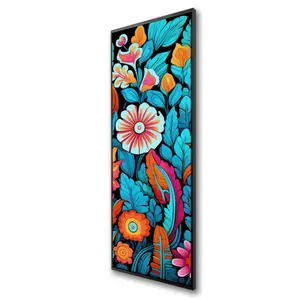 16x48 in. Black Framed Floral-Inspired Nature Artwork - Pictorem C1FC1648VS6EY7 Poster & Print for Elegant Home Decor