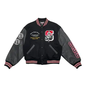 Supreme Hysteric Glamour Varsity Jacket Black