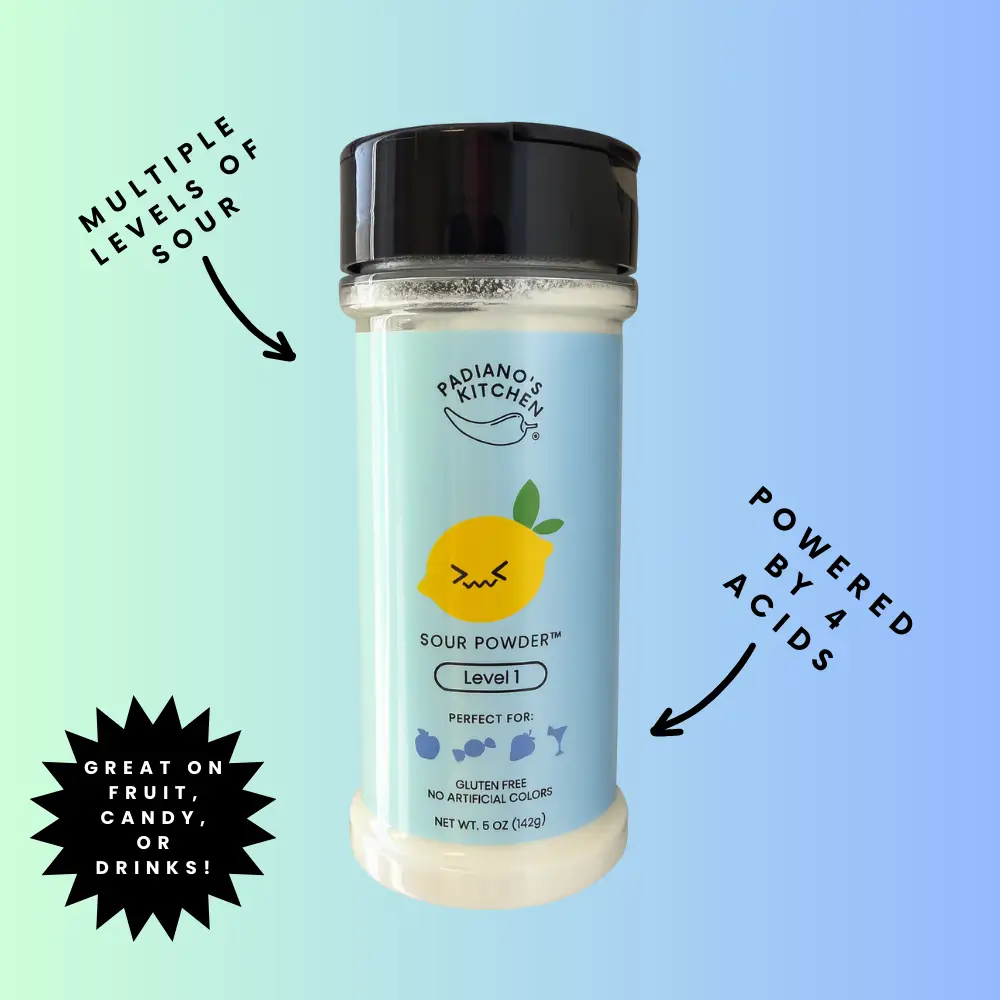Sour Powder - Sugar and Sour Mix - Dye Free - 5oz - perfect for fruit, candy, drinks