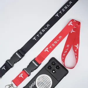 Creativity Gift Lanyard Car Keys Holder, Phone Neck Straps, Car Keychain Ring for Tesla Model 3 X Y, Car Motorcycle Accessories