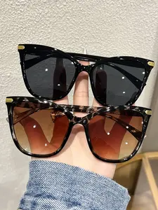 Elegant Cat Eye Sunglasses for Women, Classic Style, Decorative Lenses, Plastic Frame, All Seasons, Versatile Use, Perfect for Dating, Daily Use, Office Commute, 2 Pairs