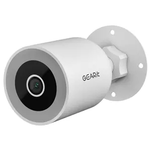 GearIt Outdoor WiFi Security Camera - HD Video, IP65 Weatherproof, Motion Detection, Color Night Vision, Wired Surveillance, Cloud & Local Storage Recording, 2-Way Audio, Card Protection