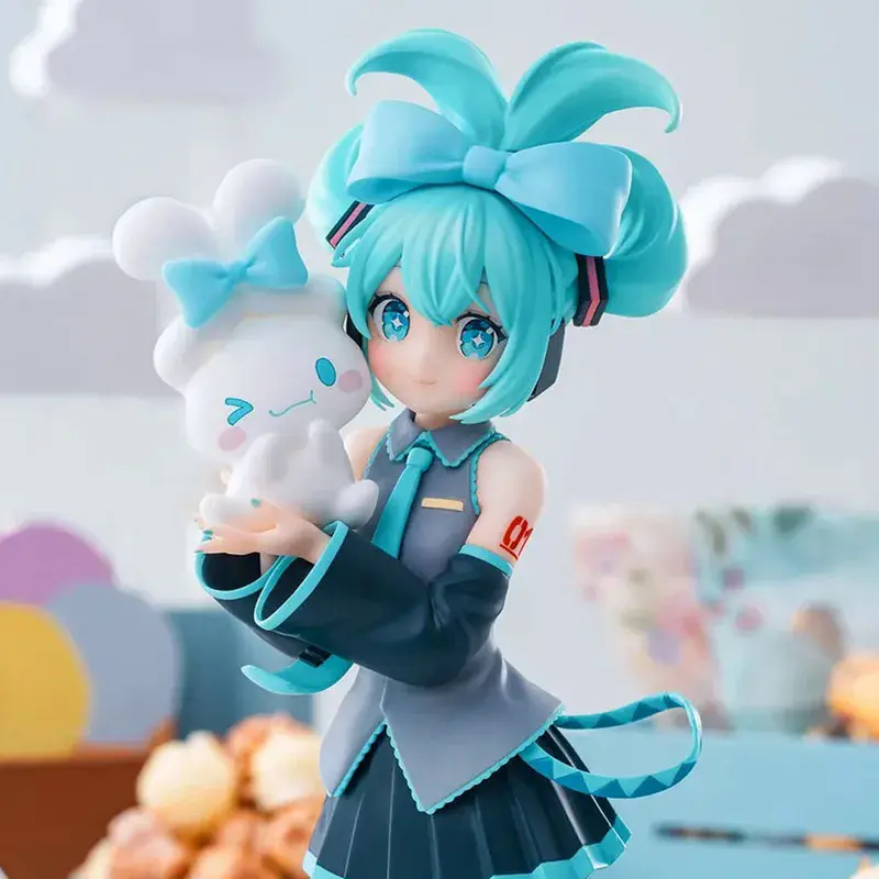 Hatsune Miku Anime Figure 21cm, Kawaii Character Collectible Model, Decorative Display Figure, Anime Room Desk Decor