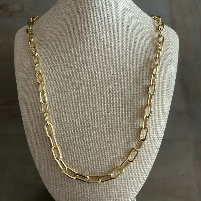 24” Alchemia Large Paperclip Chain w/Lobster Clasp