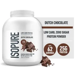 Isopure Whey Isolate Protein Powder with Vitamin C & Zinc for Immune Support, 25g Protein, Low Carb & Keto Friendly