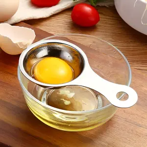 1pc Stainless Steel Egg Separator, Yolk White Divider, Egg Yolk Separator Tool, Kitchen Tool, Kitchen Gadgets